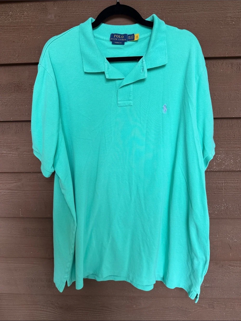 Polo by Ralph Lauren Men's Seafoam Green Classic Fit Polo Shirt size XXL